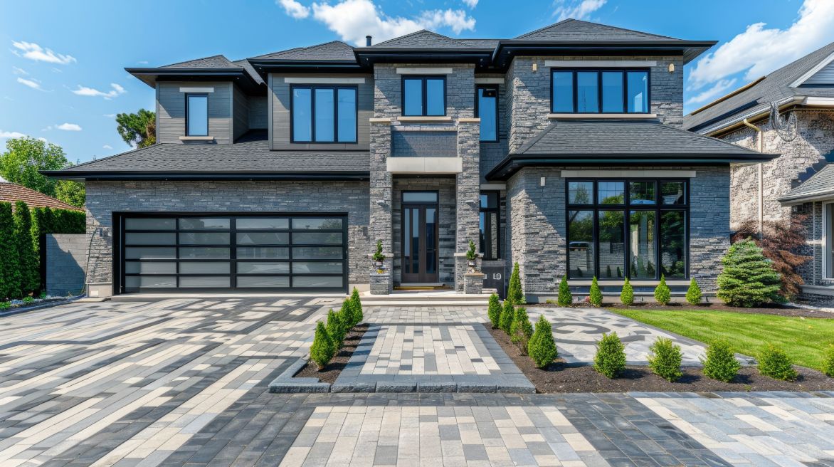 nice house with interlocking driveway