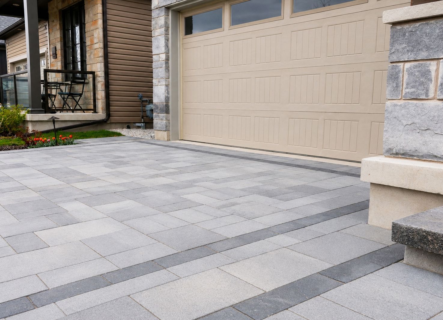 interlocking driveway patio